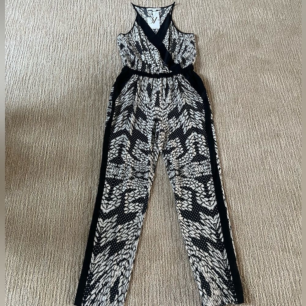 Diane Von Furstenberg Black and White Jumpsuit